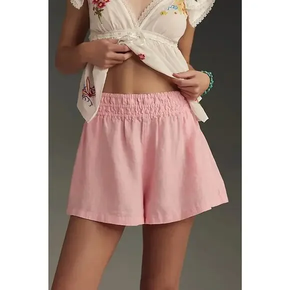 Anthropologie the Somerset Shorts Linen Edition in Pink - Large - Picture 2 of 7
